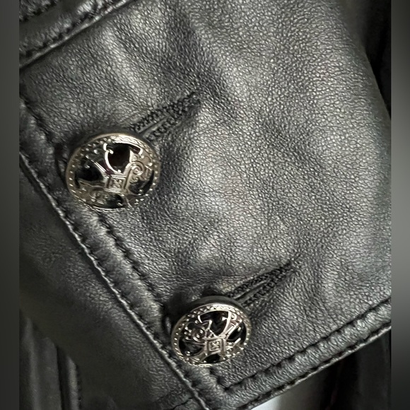 DANIER Black Italian Leather Jacket Size S - Picture 4 of 11